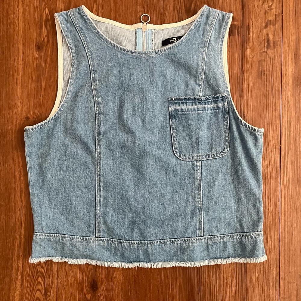 🌺🌺 7 Of All Mankind Denim Cropped Tank